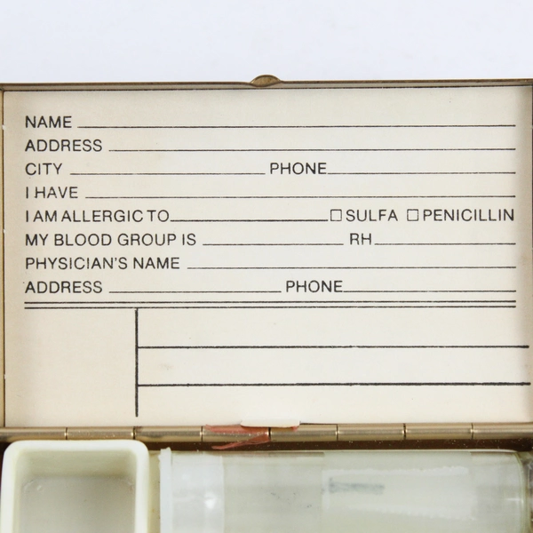 Vintage Pillbox Wooden Steamboat Engraving With Agate Moon Inlay