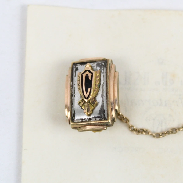 Karl J Klein 10K Gold 1/10 Plate Portland Oregon 1953 Class Pin