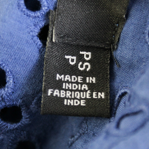 Ralph Lauren Blue Long Sleeve Button Up Collared Shirt Women's Size PS