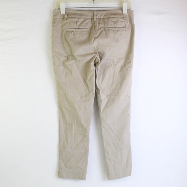Van Heusen Studio Solid Beige Slim Fit Dress Pants Women's Size 2 Stretch