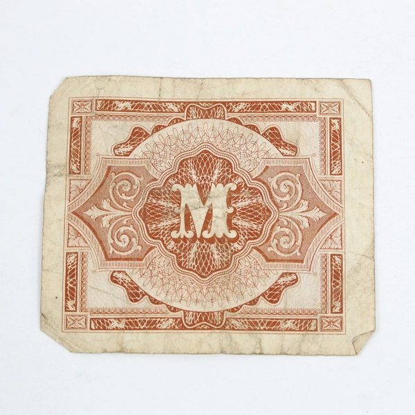 1944 Eine 1 Mark WWII German AMA Allied Military Occupation Bank Note