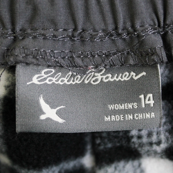 Eddie Bauer Solid Gray Flexion Polar Lined Slim Fit Pants Women's Size 14