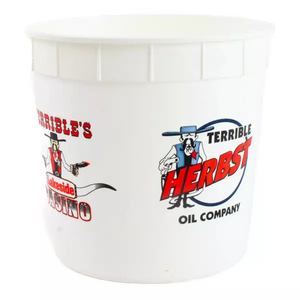 Set of 3 Terrible's Town Casino Souvenir Buckets Vintage Collectible