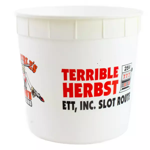 Set of 3 Terrible's Town Casino Souvenir Buckets Vintage Collectible