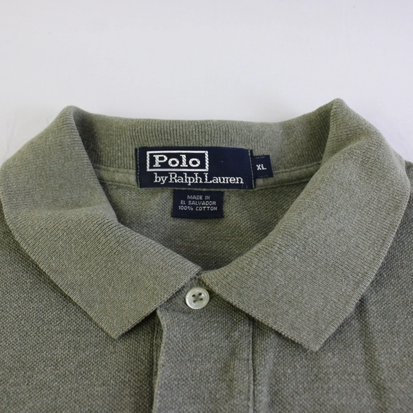 Ralph Lauren Solid Green Color Short Sleeve Collared Polo Shirt Men's Size XL