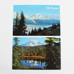 Lot Of 2 Vintage Mt Rainier Postcards Washington State