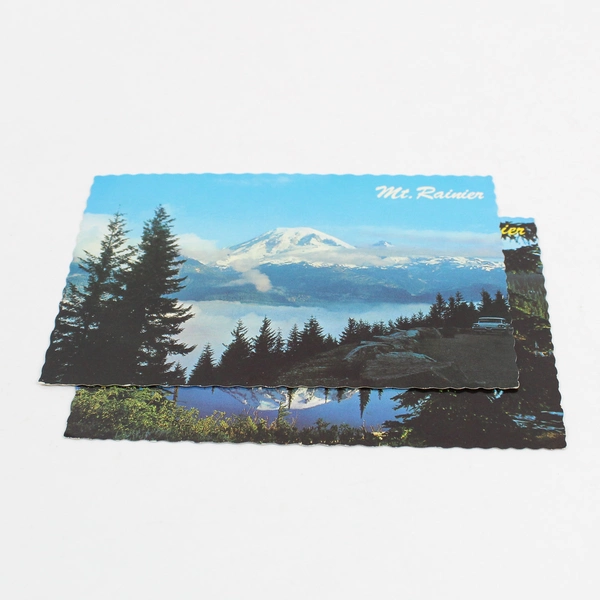 Lot Of 2 Vintage Mt Rainier Postcards Washington State