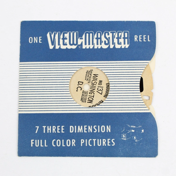 Vintage View Master Single Reel 137 Washington DC Sights
