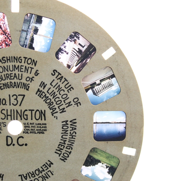 Vintage View Master Single Reel 137 Washington DC Sights