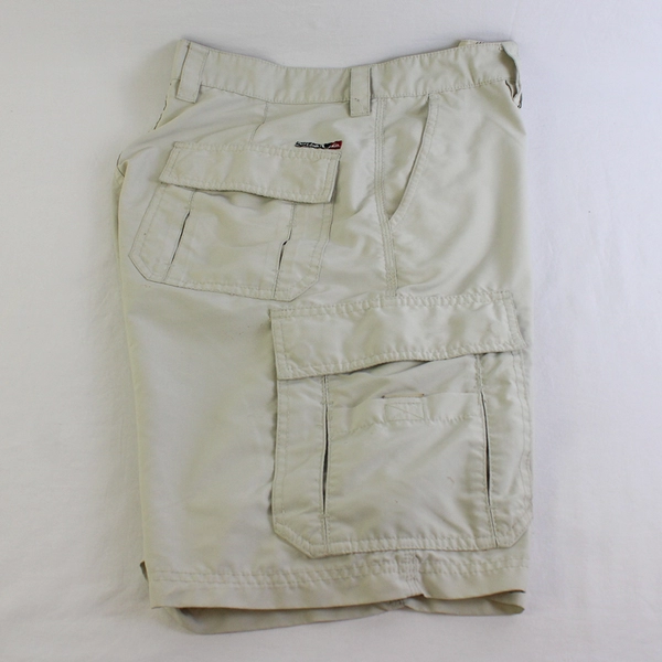 Quiksilver Solid Beige Color Board Shorts With Pockets Men's Size 32