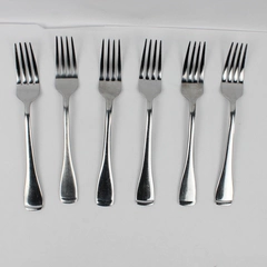Oneida Silver Surge Pattern 6-Piece Lot Dinner Forks 7.75 Inches Long