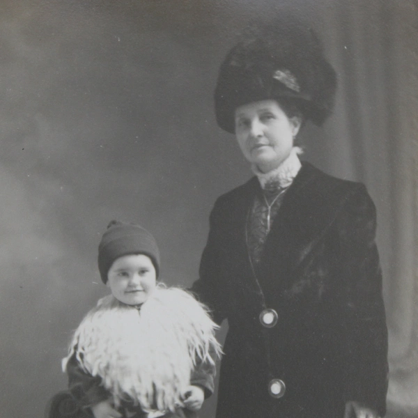 Lot Of 3 RPPC Studio Portraits Woman Standing By Child On Chair Duplicate 1910s