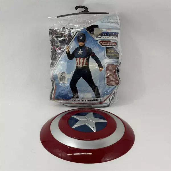 Marvel Avengers Captain America Child Boys Small (4-6) Costume With Shield