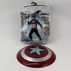 Marvel Avengers Captain America Child Boys Small (4-6) Costume With Shield