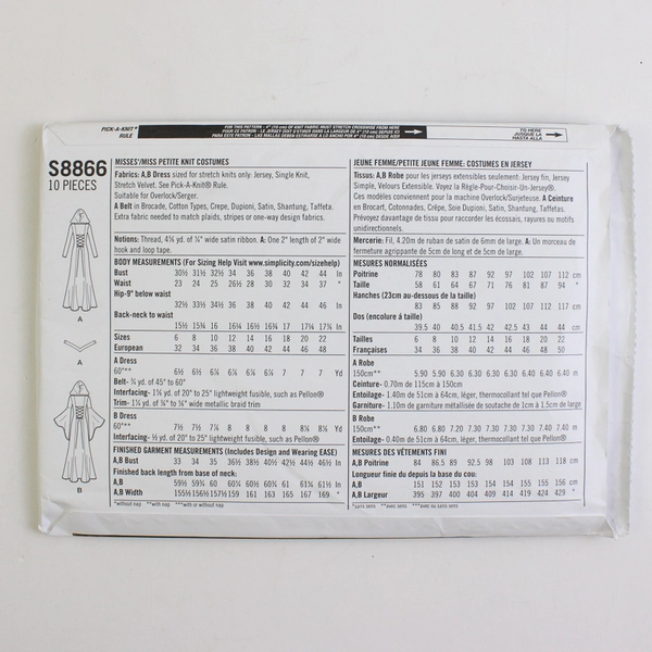 Simplicity Heather O'Shaughnessy S8866 Dresses Costumes Women's Size R5 (14-22)