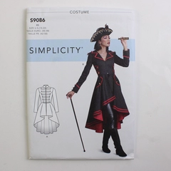 Simplicity S9086 Pirate Coat Dress Costume Women's Size R5 (14-22) 2020