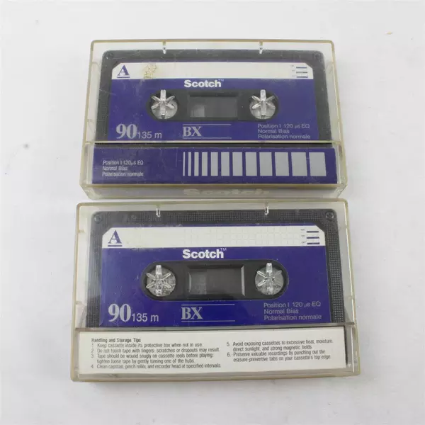 Lot of 8 Blank Cassette Tapes Various Brands