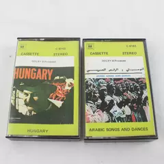 Lot of 2 Cassettes Songs from Hungary & Arabic Songs and Dances 1971