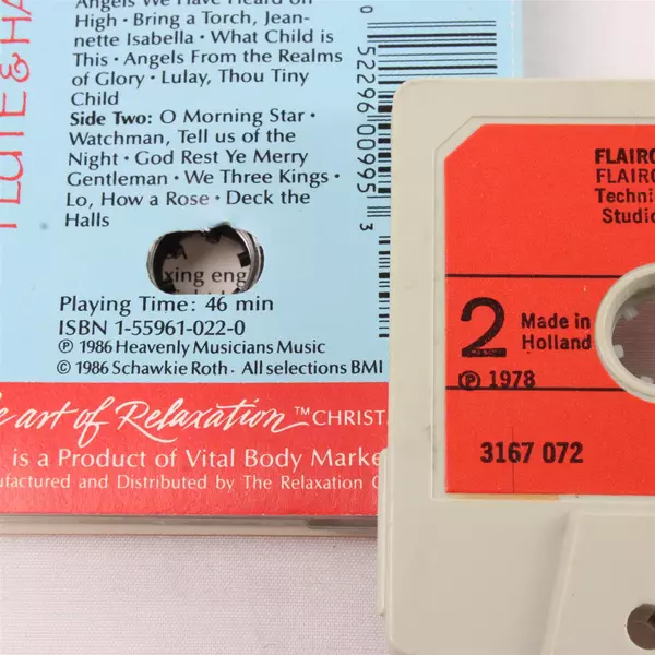 Lot of 3 Cassettes Flute & Harp Christmas & Canon In D & Flairck Varieties