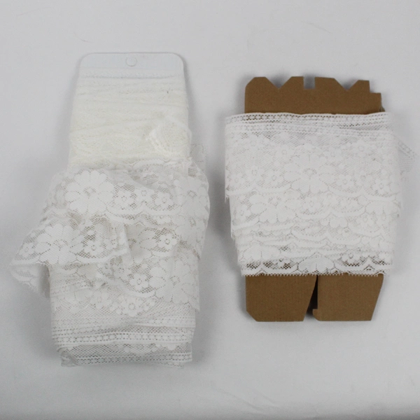 Lot of White Lace Trim Scraps Crafting Sewing DIY