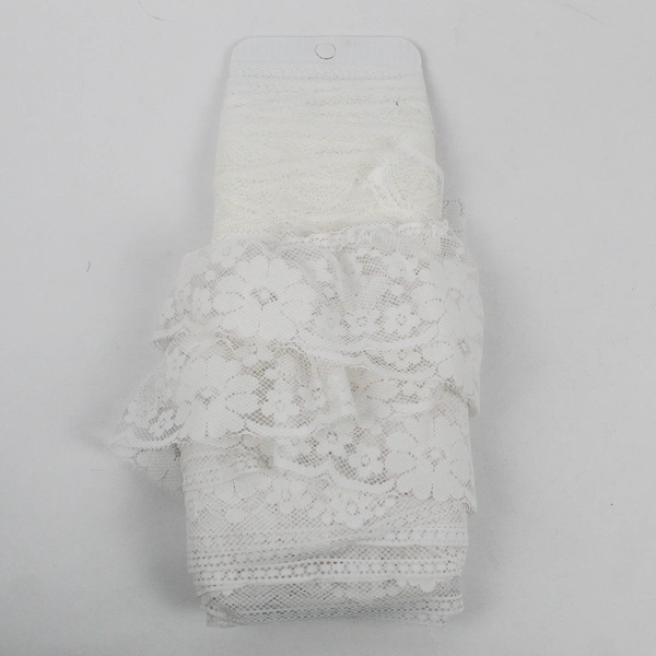 Lot of White Lace Trim Scraps Crafting Sewing DIY