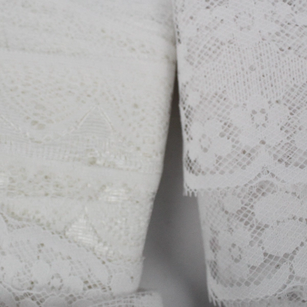 Lot of White Lace Trim Scraps Crafting Sewing DIY