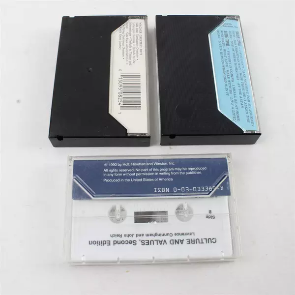 Lot of 3 Cassettes Wagner's Greatest Hits, The History of Music, Oak Ridge Boys