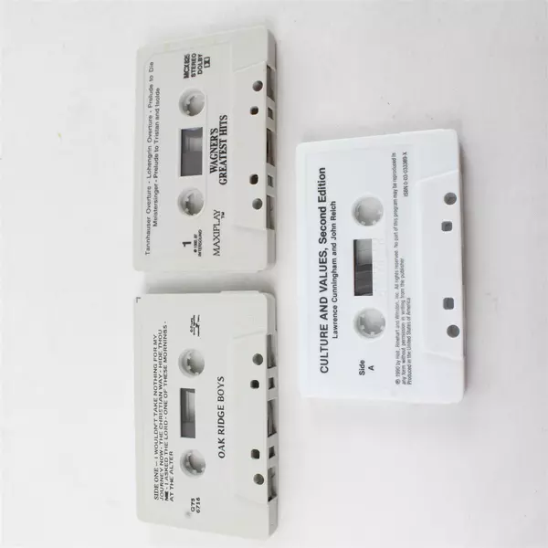 Lot of 3 Cassettes Wagner's Greatest Hits, The History of Music, Oak Ridge Boys