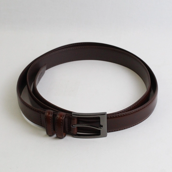 Men's Brown Leather Dress Belt Size 58" Mio Marino
