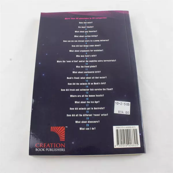 The Creation Answers Book Catchpoole, Sarfati & Wieland Paperback 