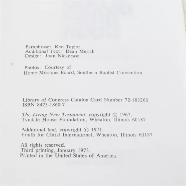 The Jesus Book: Illustrated Edition of The Living New Testament Softcover