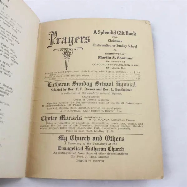 Vtg 1942 Dr. Martin Luther Lutheran Catechism Enchiridion by Christopher Drewes