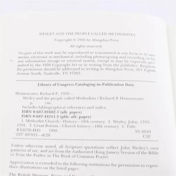 Wesley and the People Called Methodists Richard P. Heitzenrater Paperback