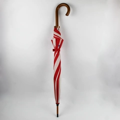 Vintage Boeing Wood Umbrella 737 Red White