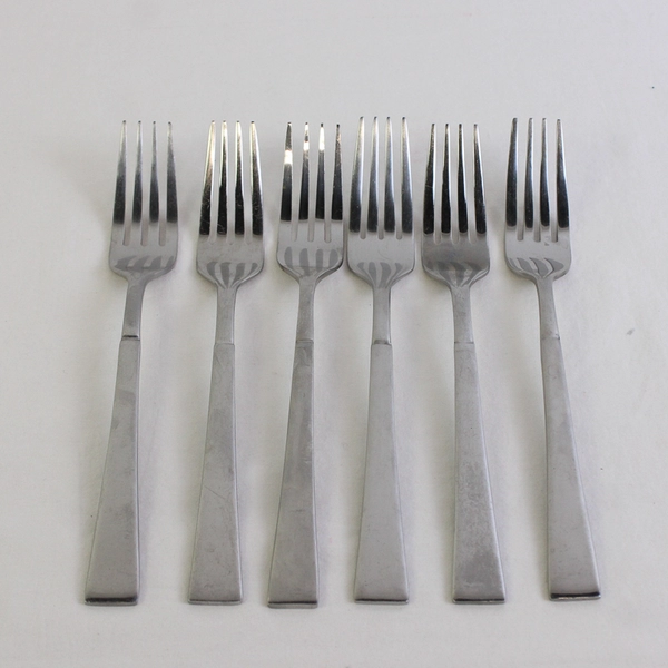 6 Oneida Silver Purity Dinner Forks 7.75 Inches 18/0 Stainless