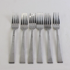 6 Oneida Silver Purity Dinner Forks 7.75 Inches 18/0 Stainless