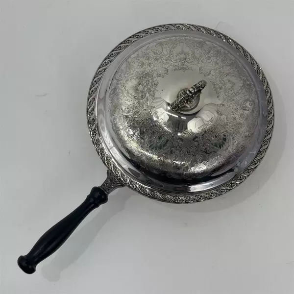 Vintage WM Roger & Sons Silverplated Spring Flower Chafing Dish And Lid 2075