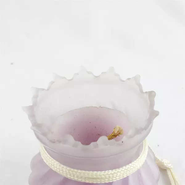Frosted Glass- Purple- Scented Candle 3.25" x 2.5" Decorative Home Accent
