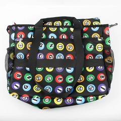 Unbranded Multicolor Pool Ball Print Reusable Travel Shopping Bag