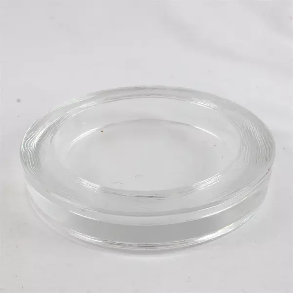 Set of 3 Glass Dishes with Rim 2 x 4.25" & 1 x 5.25"