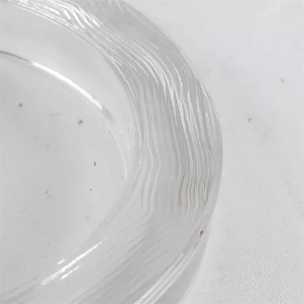 Set of 3 Glass Dishes with Rim 2 x 4.25" & 1 x 5.25"