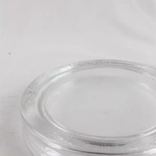 Set of 3 Glass Dishes with Rim 2 x 4.25" & 1 x 5.25"