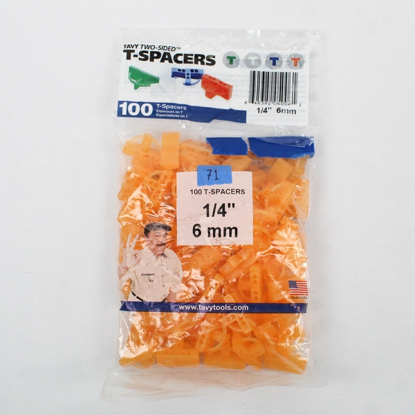 Lot Of 2 Bags Tavy Tools (85 Pcs 1/4" Wedge Spacers, 71 Pcs 1/4" T-Spacers)