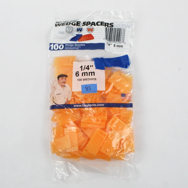 Lot Of 2 Bags Tavy Tools (85 Pcs 1/4" Wedge Spacers, 71 Pcs 1/4" T-Spacers)