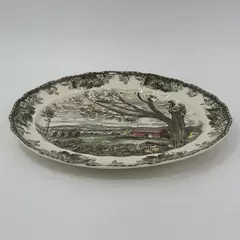 Johnson Brothers 13.5 in Oval Serving Platter The Friendly Village Harvest Time
