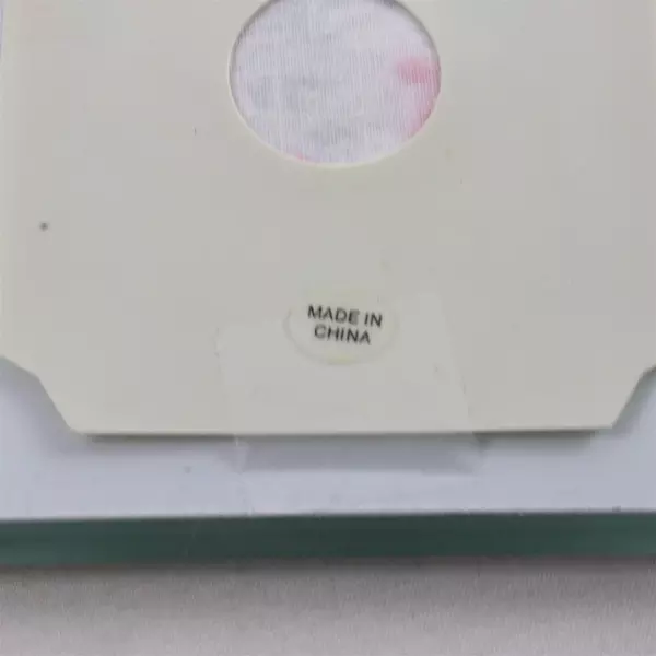 Set of 2 Glass Tile Drink Coasters Non-Slip Backing 4x4.25 Used