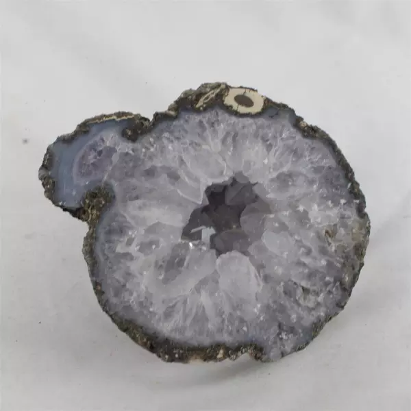Natural Amethyst Geode Purple Crystal Display Specimen 5x4.5x2.25 in