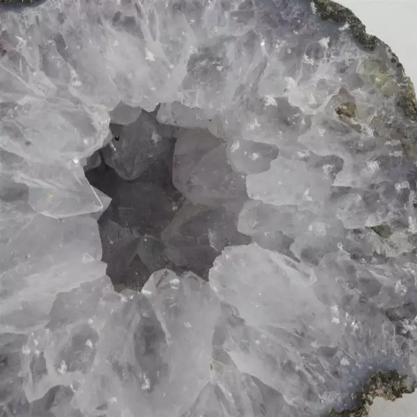 Natural Amethyst Geode Purple Crystal Display Specimen 5x4.5x2.25 in