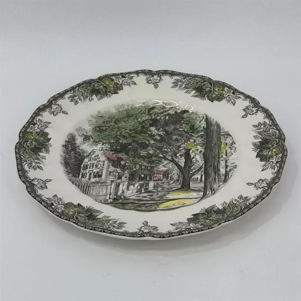 VTG Johnson Bros FRIENDLY VILLAGE 10.5" Buffet Dinner Plate Village Street