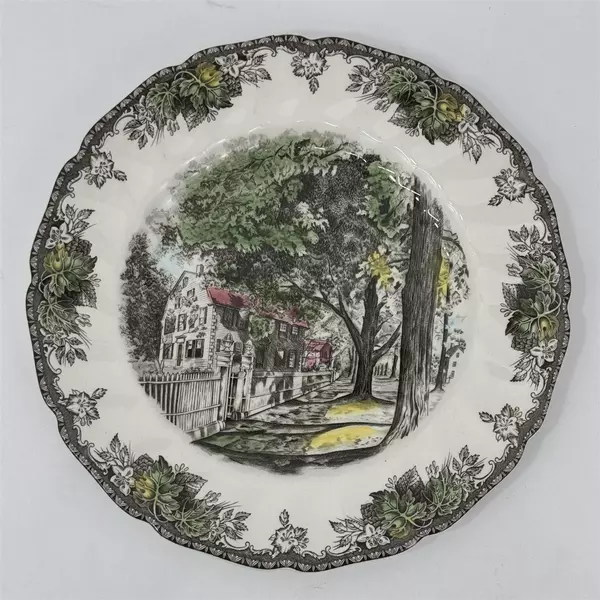VTG Johnson Bros FRIENDLY VILLAGE 10.5" Buffet Dinner Plate Village Street